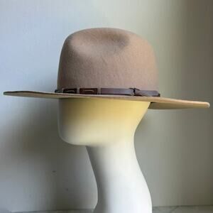 Rodeo King 3X Wool Blend Felt Western Hat Tan Cowboy Wide Brim Size 7